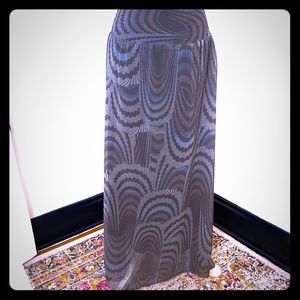 Hinge Maxi Skirt with Wide Smocked Waistband